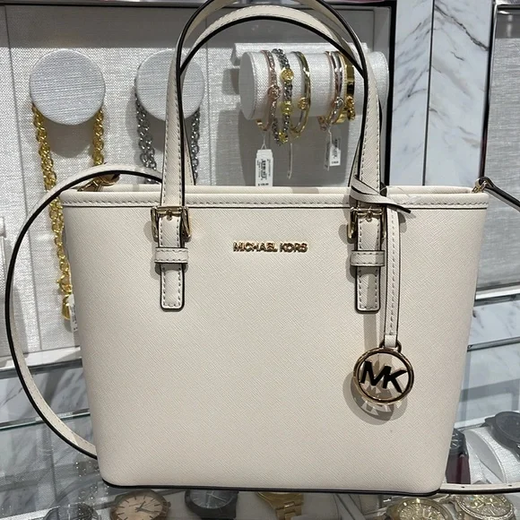 Michael Kors Jet Set Travel Extra-Small Top-Zip Tote Carryall  Bag
Light Cream - Picture 5 of 16